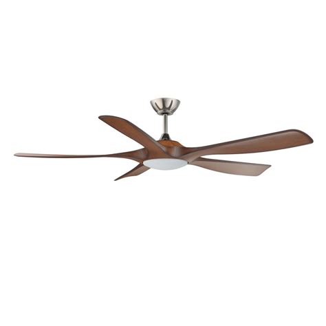 Mistral 56 Satin Nickel Ceiling Fan With Dark Walnut Blades Model