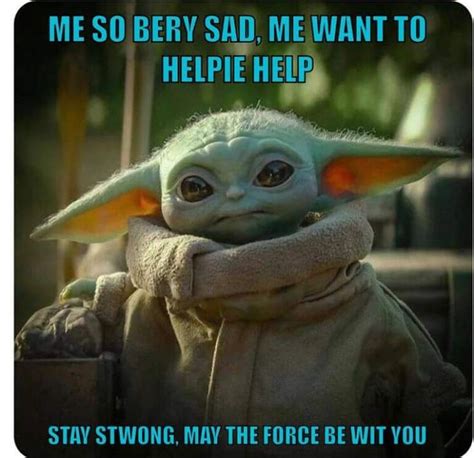 Are you as obsessed with baby yoda (aka the child aka not yoda baby) as we are? Pin by Cheryl Shock on Baby yoda in 2020 | Yoda meme ...