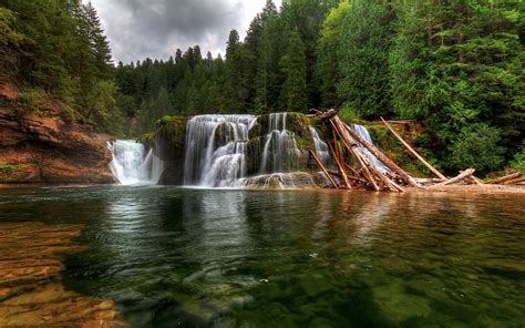 Pinchot Ford Waterfall In Washington State