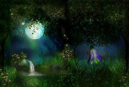 Enchanted Forest Wallpapers Night Fairy Background Desktop