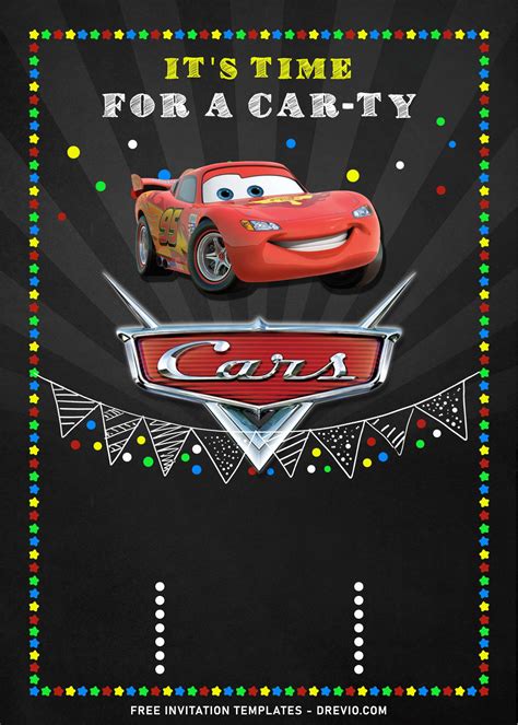 9 awesome cars themed birthday invitation templates download hundreds free printable birthday