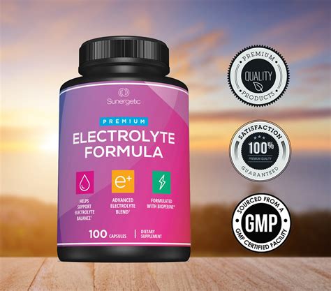 Sunergetic Premium Electrolyte Capsules Includes Electrolytes