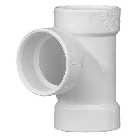 Shop Charlotte Pipe 1 12 In Dia Pvc Schedule 40 Sanitary Tee Fitting