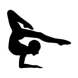Gymnast Silhouette FREE SVG | Silhouette free, Silhouette, Silhouette svg