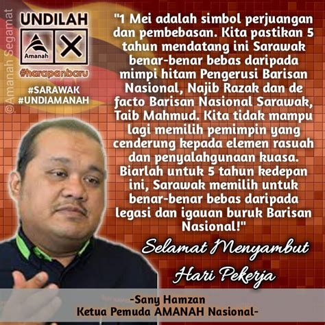 Baru call pejabat buruh tadi maksimum cuti umum boleh ambil 2 hari shaja. Hari Buruh, Masa Rakyat Sarawak Bangkit | Wadah Baru