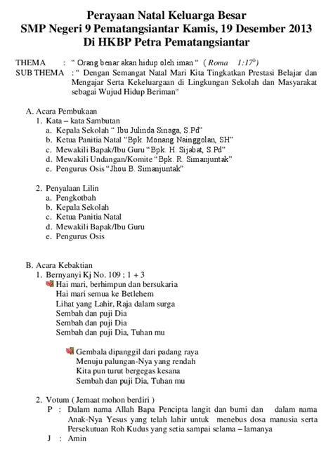 Liburan semester tahun lalu, saya tidak berlibur kemana hari minggu ini adalah hari yang paling melelahkan bagiku. Contoh Kata Sambutan Pembukaan Acara Natal - Zona ilmu 5