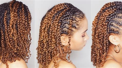 Short natural hair twist styles with color make for a great looking picture no matter if we use a flash or natural light in settings. Mini Twists Protective Style | NATURAL HAIR - YouTube