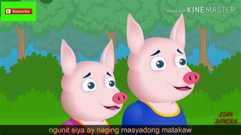 Three Little Pigs Kwentong Pambata Tagalog Las Tv Youtube