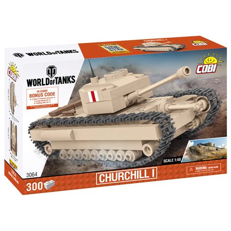 Cobi Churchill I Tank 148 Scale 300 Pieces Brick Forces