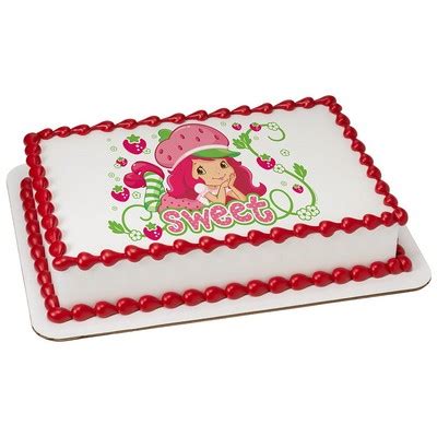 Strawberry Shortcake Edible Cake Topper