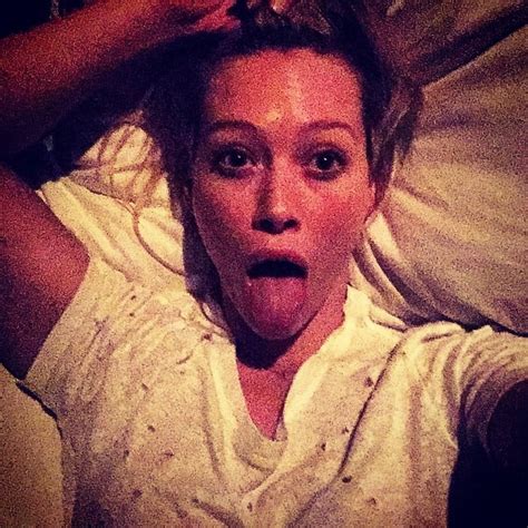 When She Had The Guts To Post A Real No Makeup Selfie Hilary Duff S