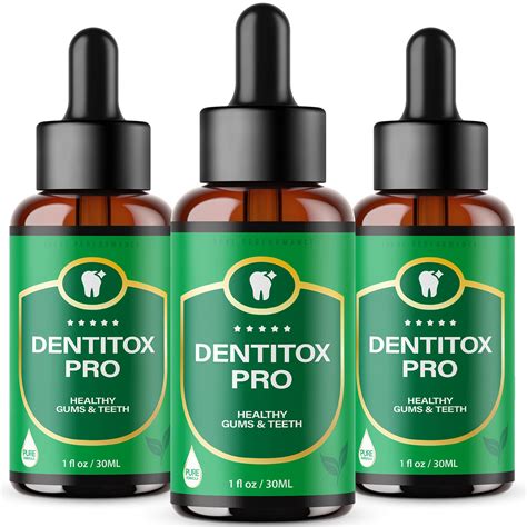 3 Pack Dentitox Pro For Gums Dentitoxpro Dental Dropper Healthy Gum