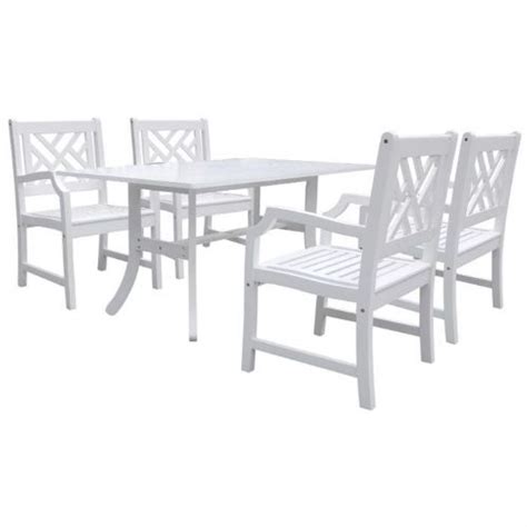 Vifah V1337set2 Bradley Collection Outdoor 5 Piece Patio Dining Set