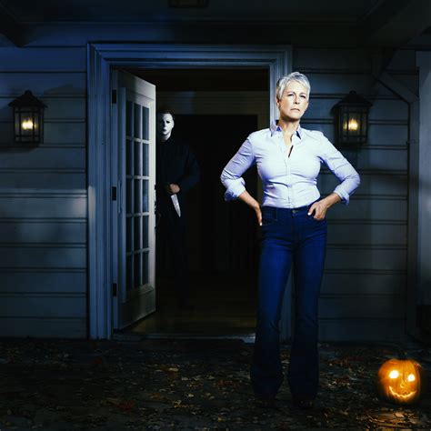 Jamie lee curtis on halloween 2018 film4 interview special. Jamie Lee Curtis Dons a Wig for 'Halloween', Production ...