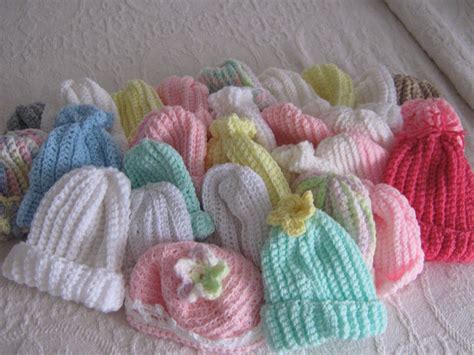 Preemie Caps To Local Hospital Knitted Hats Crochet Preemie