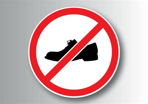 Remove Shoes Sign Clipart Best