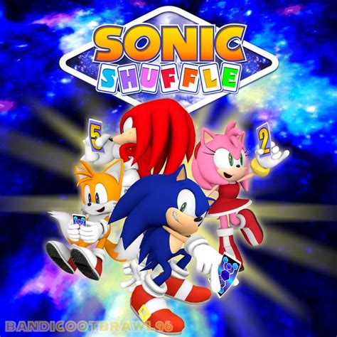 Sonic Shuffle Cover Art Recreation Dreamcast Era By Bandicootbrawl96