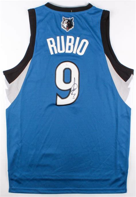 Ricky Rubio Signed Timberwolves Jersey Jsa Coa