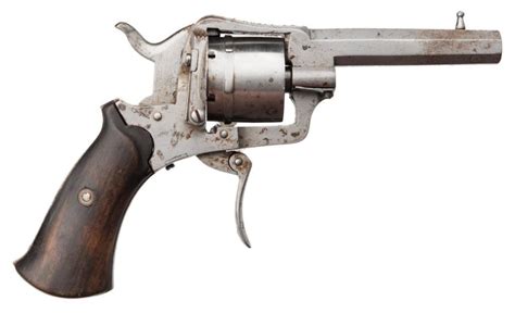 Pinfire Revolver Engraved On The Top Strap Exposition 1880 Bruxelles Go