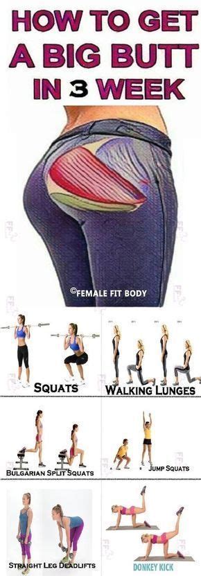 How To Get A Big Butt In 3 Week Butt Exercises