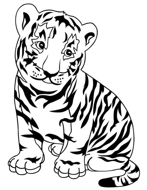 Coloriage Tigre à Imprimer Sur Coloriageenfantcom