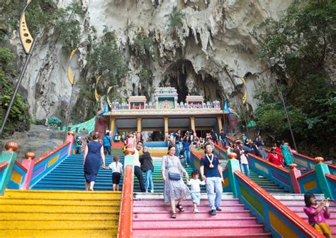 Batu Caves. Prachtige tempelgrotten net buiten Kuala Lumpur.