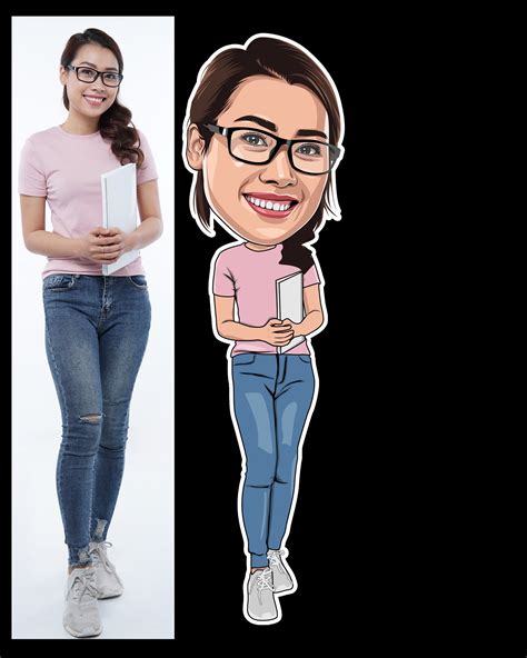 Full Body Caricature Caricature Me Cartoon Me Drawings And Etsy