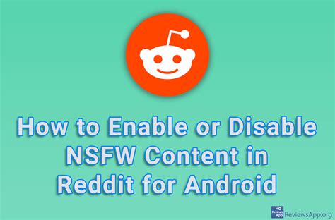 How To Enable Or Disable Nsfw Content In Reddit For Android ‐ Reviews App