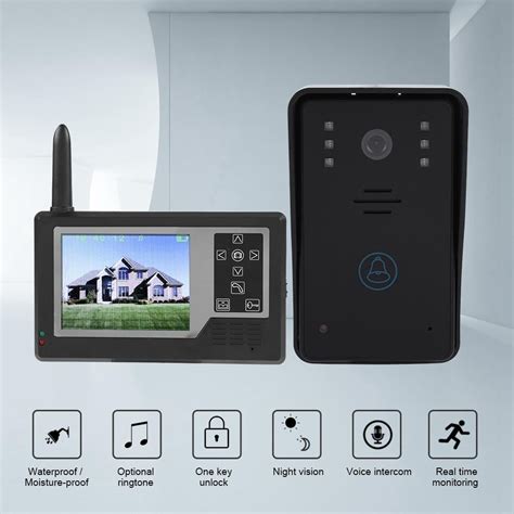 Faginey Wireless Doorbellvideo Doorbell35in Tft All Digital Wireless