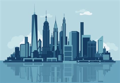 New York City Skyline — Stock Vector © Mauromod 48843079