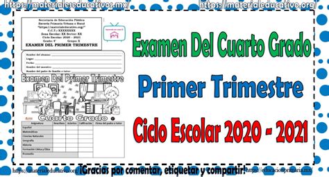 Examen Primer Trimestre Cuarto Grado Contestado Theneave Hot Sex Picture