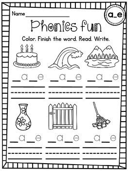 Money worksheets, the ultimate first grade bundle. CVCe Words Differentiated Worksheets by Miss Giraffe | TpT