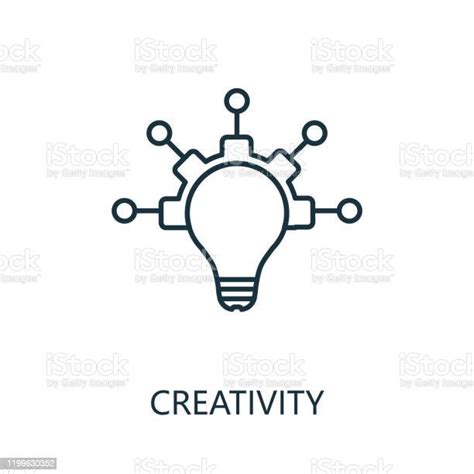Creativity Outline Icon Thin Line Concept Element From Productivity