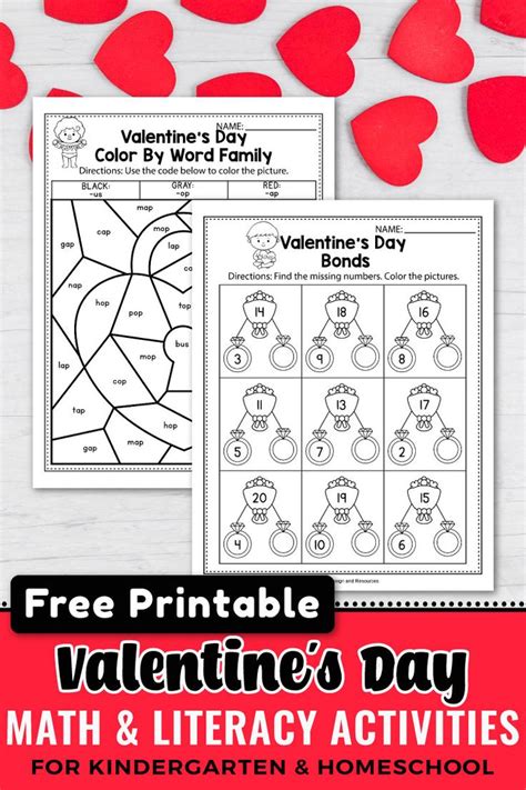 Free Valentines Day Worksheets For Kindergarten Valentines Writing