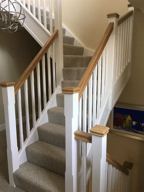 White Wooden Banisters Bliss Joinery Kent Bespoke Staircases