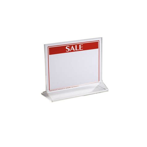 double sided acrylic sign holder 5 1 2 w x 7”h set of 3