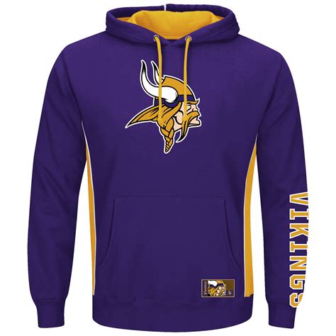 Mens Minnesota Vikings Majestic Purple Big And Tall Passing Game Pullover