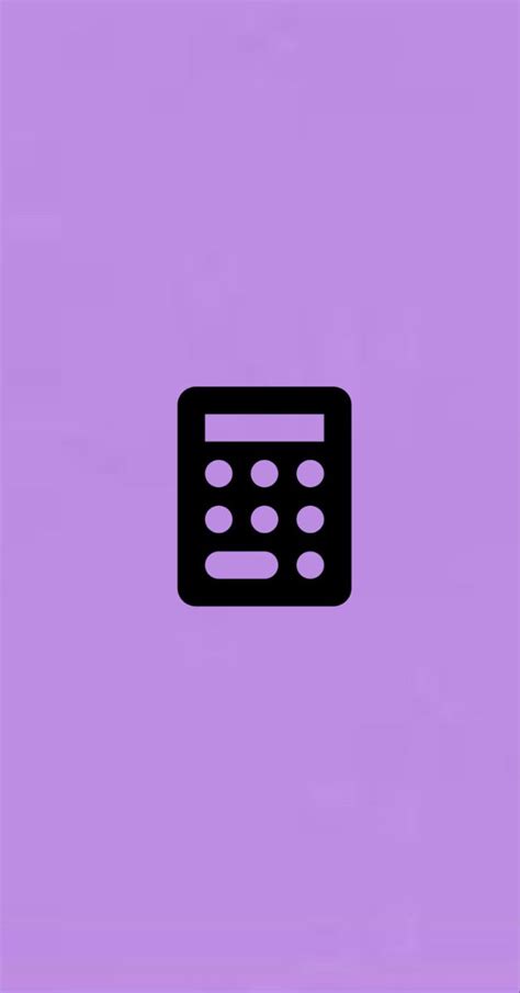 Purple Calculator Icon Ícones Personalizados Ícones Sociais Ícone