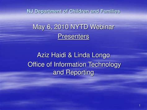 Ppt Nj Department Of Children And Families Powerpoint Presentation
