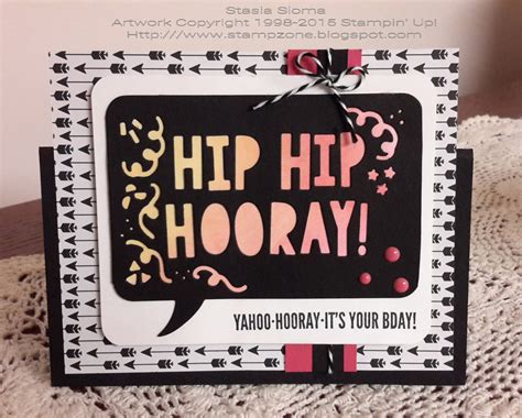 Stampin And Scrappin With Stasia Hip Hip Hooray