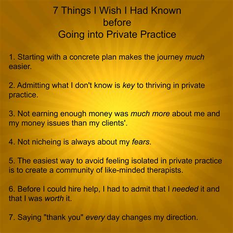 Paying It Forward What Do You Wish You Had Known Before You Went Into