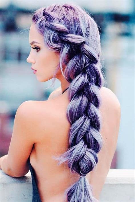 24 Inspirational Ideas To Braid Your Purple Hair Fashion