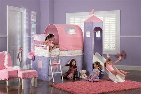 ··· child furniture cute girls bedroom furniture pink princess bed castle cartoon mickey mouse bed. Princess Castle Twin Size Tent Bunk Bed with Slide | Bed ...