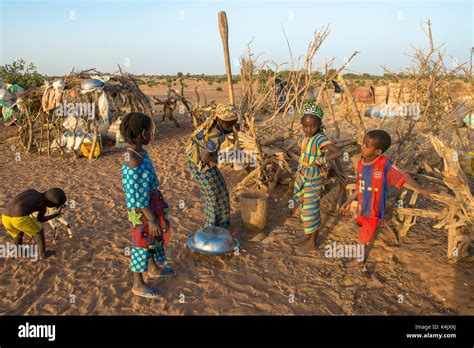 African Village Children Tetiane Bade Senegal West Africa Africa