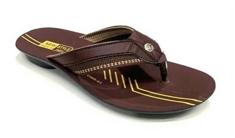 Pu Daily Wear Men Leather Slipper Size 4044 At Rs 120pair In New