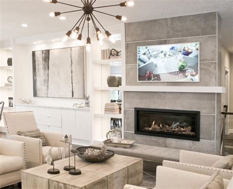 Contemporary Fireplace Homefront Interior Design