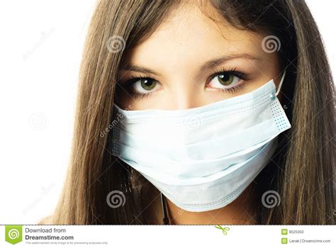 Woman Wearing A Protective Mask Stock Photo Image Of Medical
