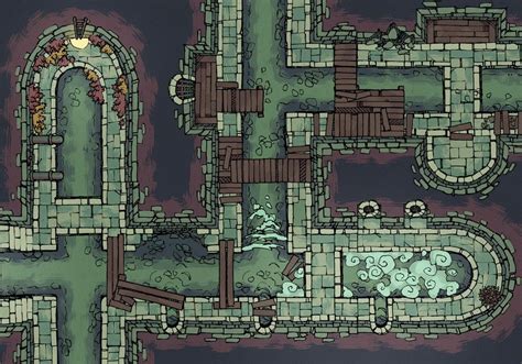 Sewer Map Assets Rpg Map Assets With Art By Minute Tabletop Dungeon Maps Fantasy Map