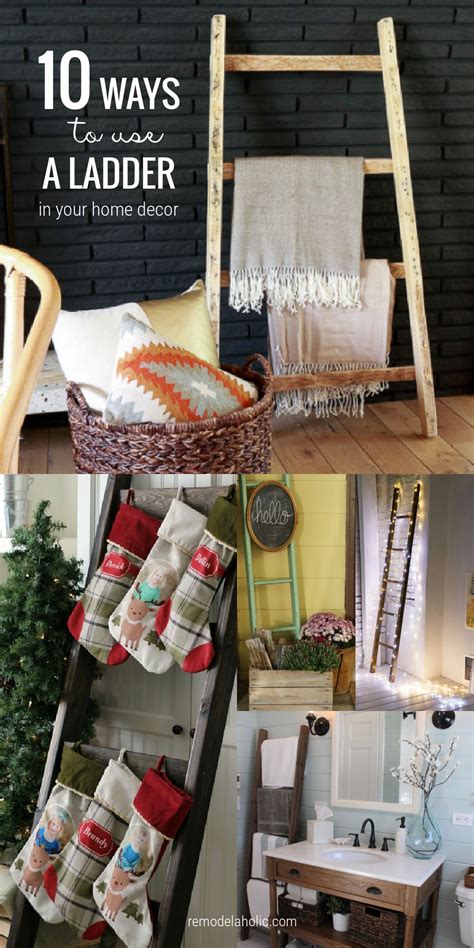 10 Ways To Decorate A Wooden Blanket Ladder Remodelaholic