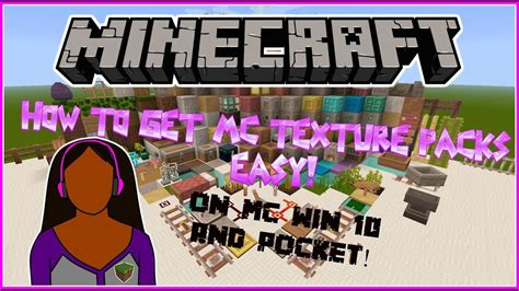 How To Get Texture Packs On Minecraft Win 10pocket With The Click Of A